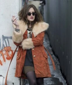 Mr. Robot Carly Chaikin Shearling Coat