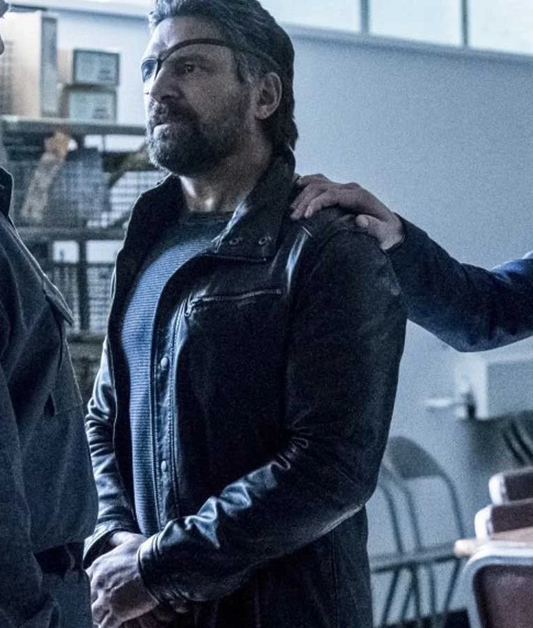 Slade Wilson Arrow Leather Jacket 2 Slade Wilson Arrow Leather Jacket - Image 2