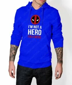 IM A Merc Hoodie -Leather Jacket Store Mens IM A Merc Blue Hoodie