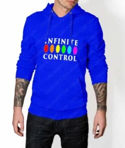 Infinite Control Stone Power Hoodie -Leather Jacket Store Mens Infinite Control Stone Power Blue Hoodie