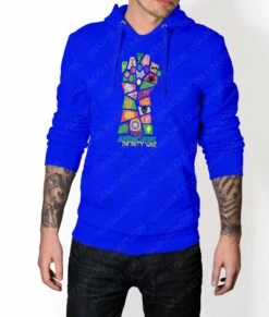 Infinity War Pop Art Hoodie -Leather Jacket Store Mens Infinity War Pop Art Blue Hoodie