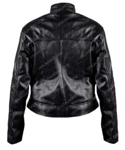 Power Rangers Kimberly Hart Leather Jacket -Leather Jacket Store Naomi Scott Power Rangers Black Leather Jacket