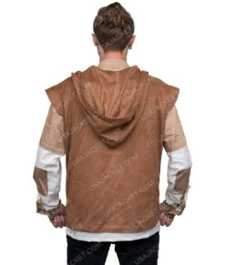 Star Wars: Andor Diego Luna Shirt 11 Star Wars: Andor Diego Luna Shirt -Leather Jacket Store Order Star Wars Andor Diego Luna Cassian Andor Brown White Shirt