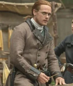 Outlander S05 Jamie Fraser Double Breasted Coat -Leather Jacket Store Outlander S05 Jamie Fraser Double Breasted Coat