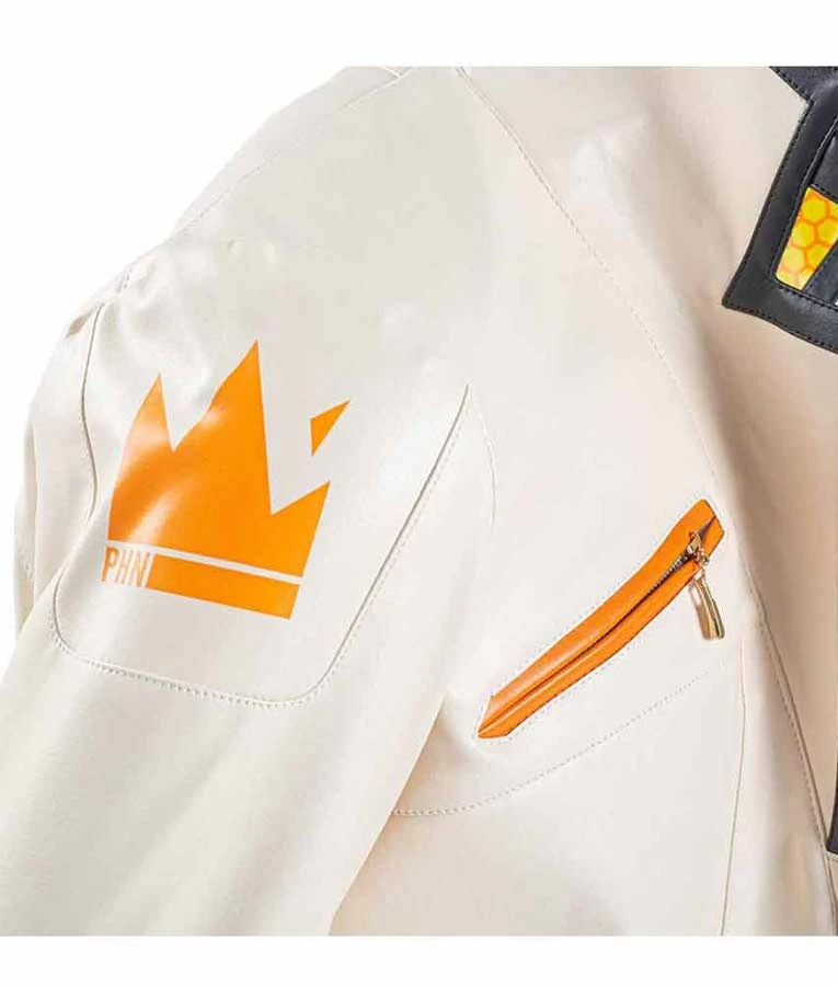 Valorant Phoenix Fiery White Jacket 4 Valorant Phoenix Fiery White Jacket - Image 4