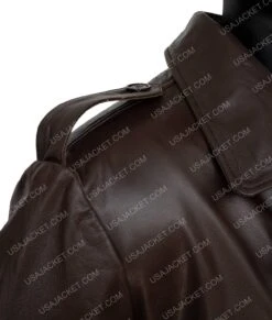 John Shaft 1971 Brown Leather Coat -Leather Jacket Store Richard Roundtree Brown Double Breasted John Shaft Coat