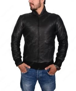 Rocky Balboa Tiger Bomber Leather Jacket