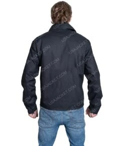 Ryan Reynolds 6 Underground Jacket -Leather Jacket Store Ryan Reynolds One Blue Cotton 6 Underground Jacket