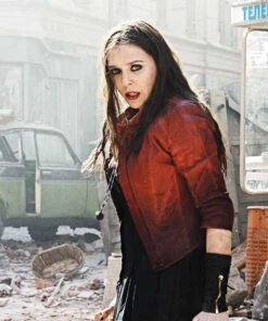 Scarlet Witch Avengers Age Of Ultron Jacket -Leather Jacket Store Scarlet Witch Age Of Ultron Jacket