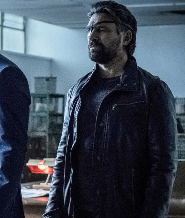 Slade Wilson Arrow Leather Jacket 1 Slade Wilson Arrow Leather Jacket