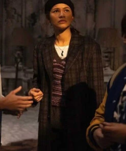 Spider-man: No Way Home Zendaya Plaid Coat