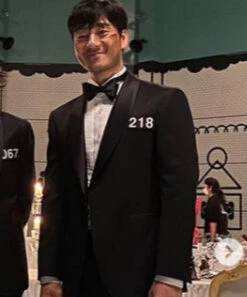 Squid Game Final Game Tuxedo -Leather Jacket Store Squid Game Final Game Men Tuxedo