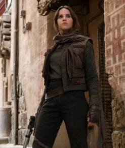 Star Wars Rogue One Jyn Erso Jacket With Vest -Leather Jacket Store Star Wars Jones Jyn Erso Jacket – Vest