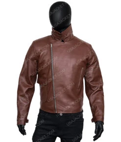 Captain America WW2 Brown Jacket -Leather Jacket Store Steve Rogers Captain America The First Avenger Brown Jacket