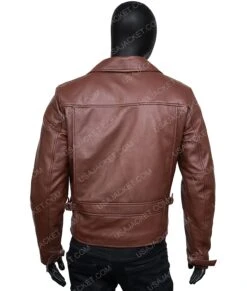 Captain America WW2 Brown Jacket -Leather Jacket Store Steve Rogers Captain America The First Avenger Motorcycle Brown Jacket