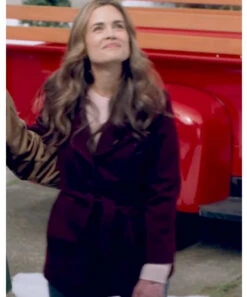 The Christmas Promise Nicole Purple Coat