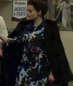 The Crown S04 Helena Bonham Carter Shearling Coat