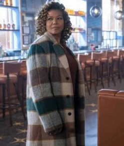 The Equalizer 2021 Queen Latifah Plaid Coat