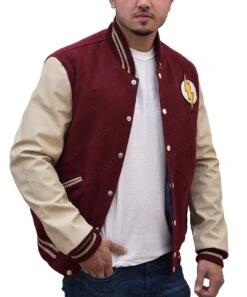 Flash Letterman Jacket -Leather Jacket Store The Flash Varsity Jacket
