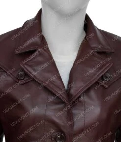 The Tender Bar Briana Middleton Coat -Leather Jacket Store The Tender Bar Briana Middleton Leather Coat