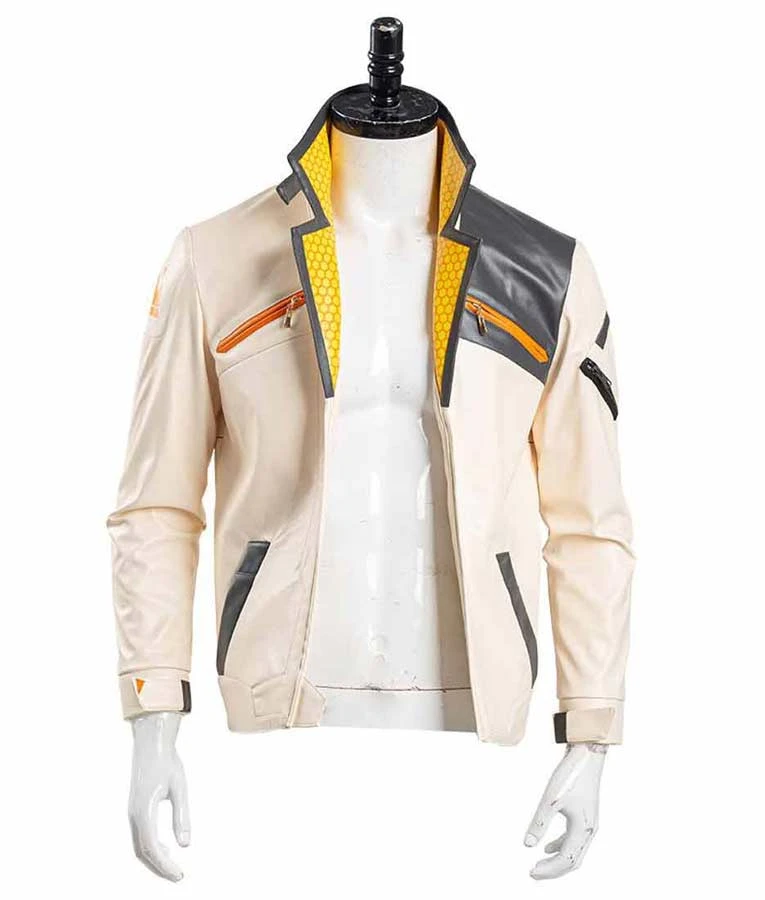 Valorant Phoenix Fiery White Jacket 1 Valorant Phoenix Fiery White Jacket