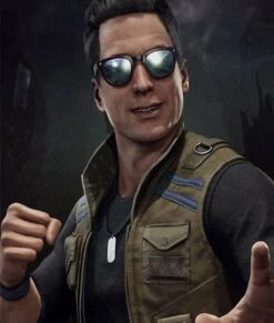 MORTAL KOMBAT 11 JOHNNY CAGE VEST -Leather Jacket Store Video Game Mortal Kombat 11 Johnny Cage Cotton Vest