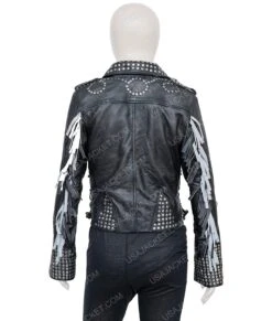 Vis A Vis El Oasis Macarena Ferreiro Leather Jacket -Leather Jacket Store Vis a Vis El Oasis Fringe Leather Jacket