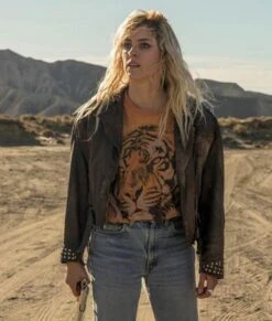 Vis A Vis El Oasis Macarena Ferreiro Leather Jacket -Leather Jacket Store Vis a Vis El Oasis Fringe Style Macarena Ferreiro Leather Jacket