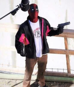 Deadpool 2 Satin Track Jacket -Leather Jacket Store Wade Wilson Track Satin Jacket