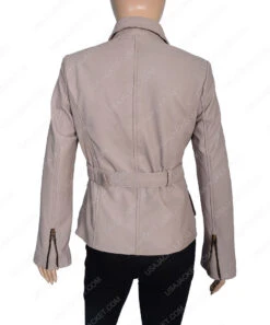 Womens Four Pocket Stone Leather Coat 7 Womens Four Pocket Stone Leather Coat -Leather Jacket Store Womens Four Pocket Cotton Jacket