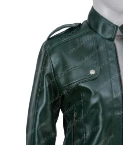 Women’s Green Faux Leather Moto Jacket 9 Women’s Green Faux Leather Moto Jacket -Leather Jacket Store Womens Green Faux Leather Jacket