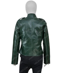 Women’s Green Faux Leather Moto Jacket 11 Women’s Green Faux Leather Moto Jacket -Leather Jacket Store Womens Green Moto Jacket