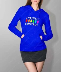 Infinite Control Stone Power Hoodie -Leather Jacket Store Womens Infinite Control Stone Power Blue Hoodie