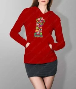 Infinity War Pop Art Hoodie -Leather Jacket Store Womens Infinity War Pop Art Red Hoodie