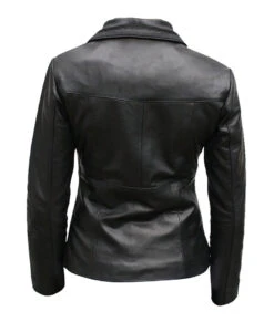 Womens Black Slimfit Style Leather Jacket -Leather Jacket Store Womens Slimfit Style Black Biker Leather Jacket