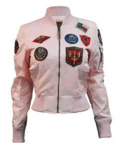 Womens Top Gun MA-1 Jacket With Patches
