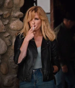 Beth Black Leather Jacket