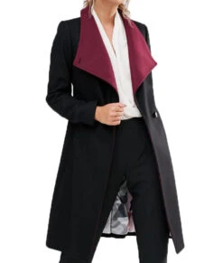 Riverdale Hermione Lodge Black Trench Coat -Leather Jacket Store hermione Black Coat